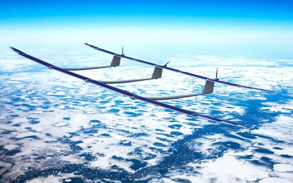 Solar Powered Drone HALE UAS HAPS Solar UAV Solar Drone