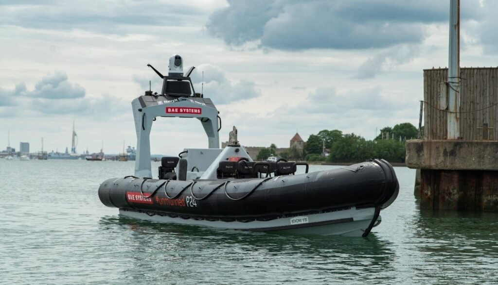 BAE Systems USV with DTC MANET radio