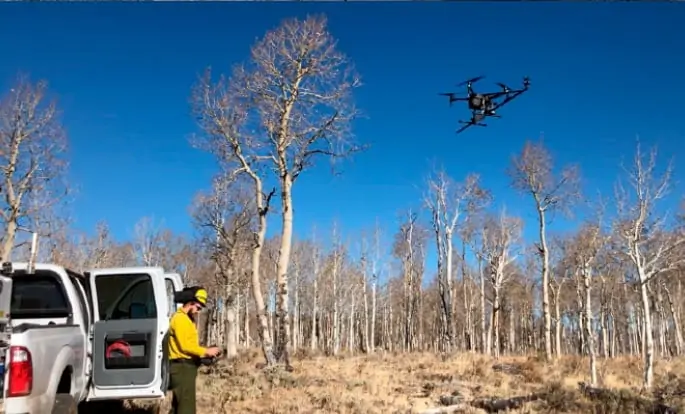 UAS wildfire research