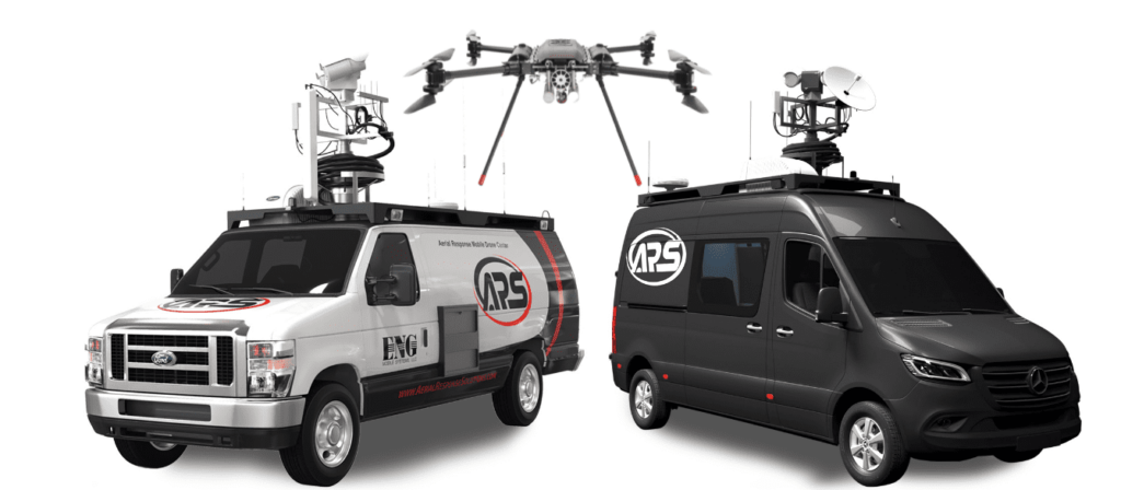 Mobile command vehicle for drones UAV