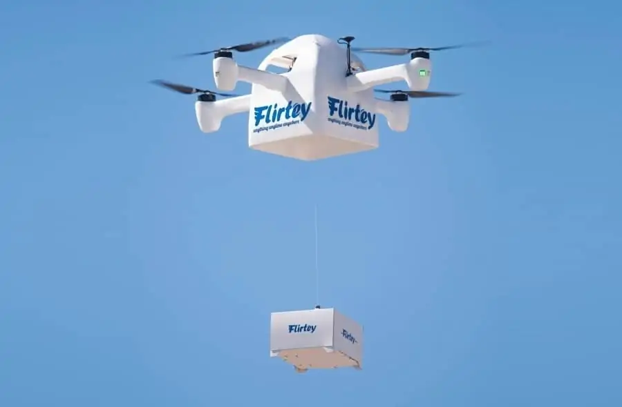 Flirtey drone delivery