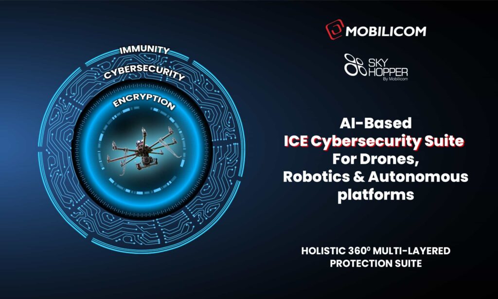 ICE Cybersecurity Suite Encrypted radio communications for UAVs & drones