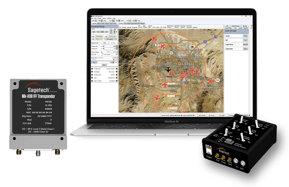 Sagetech MX12B certified IFF transponder with software