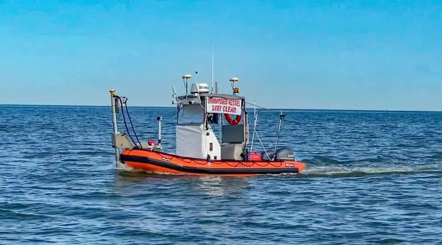 Survey USV with Sea Machines autonomy technology