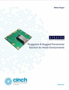 Cinch Front Load Pluggable optical transceivers whitepaper