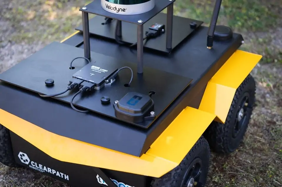 Parker Lord 3DMGQ7 GNSS-INS on UGV