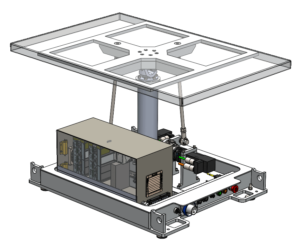 stabilized drone landing pad