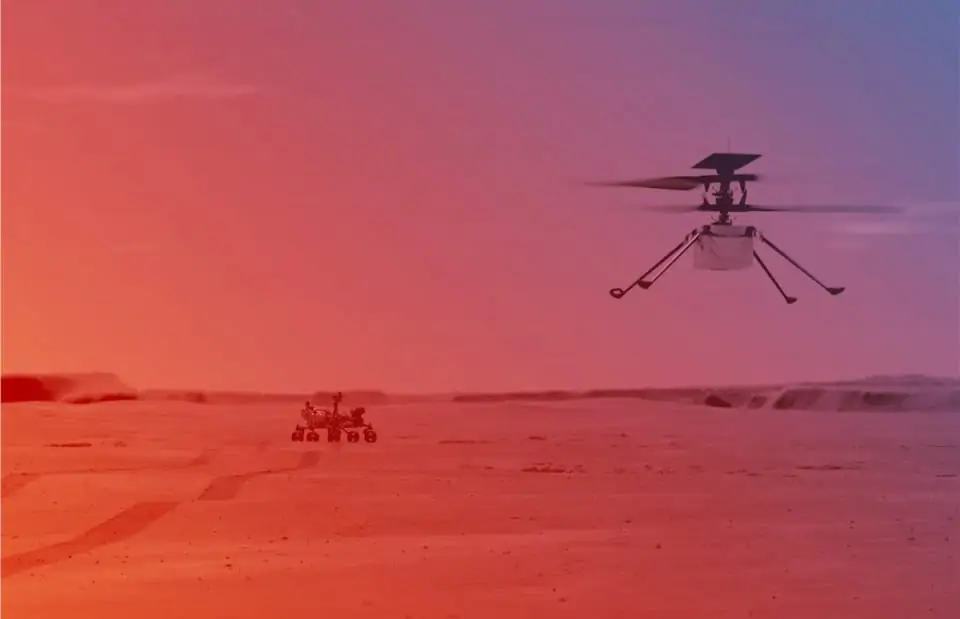 NASA Mars unmanned helicopter