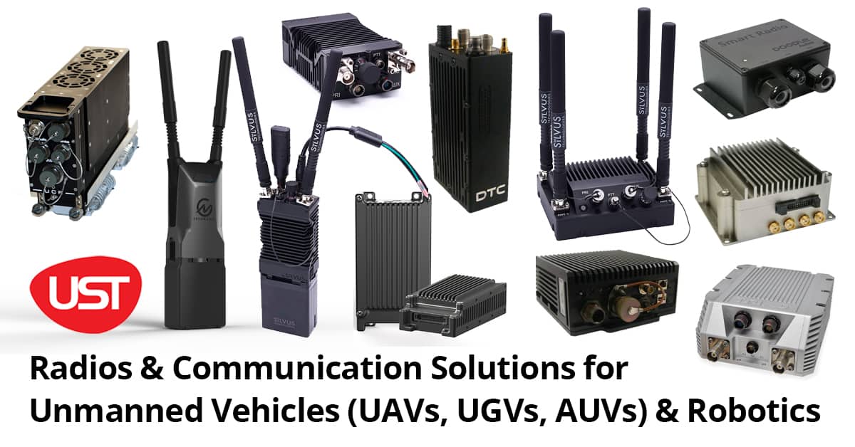 Radios & Communication Devices for Unmanned Vehicles UAVs, UGVs