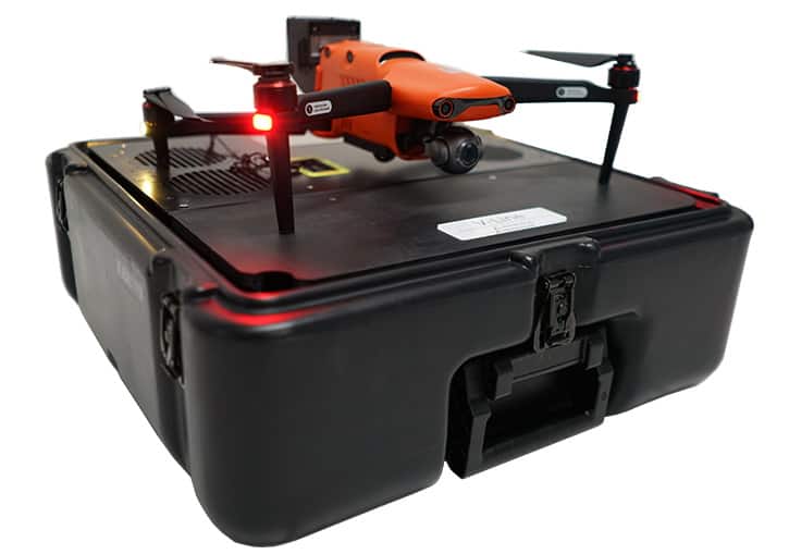 Volarious tethered drone station