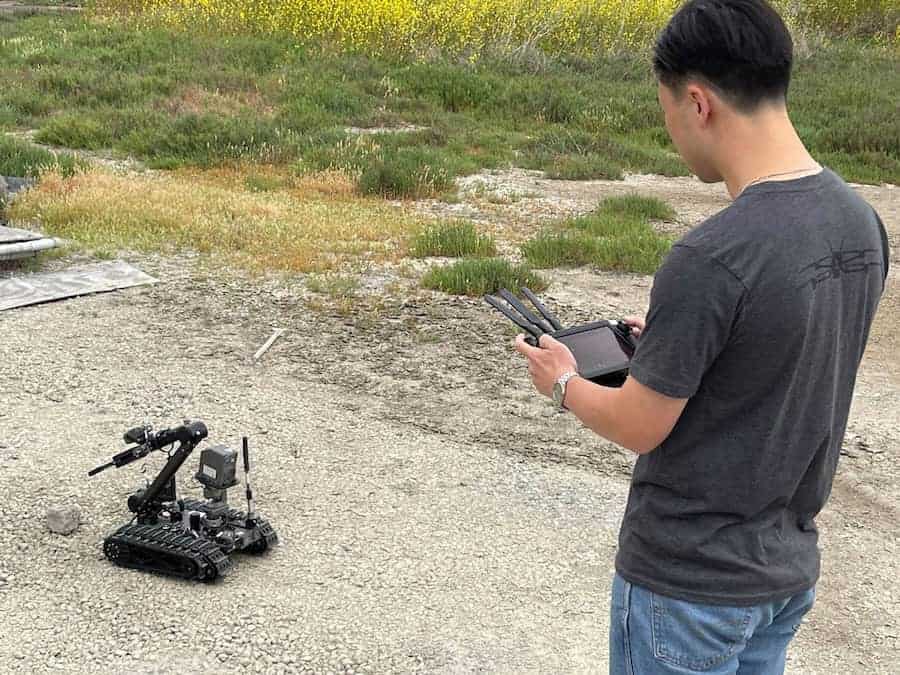 Estação de controlo terrestre da Vantage Robotics