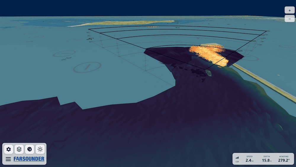 Underwater sonar navigation system
