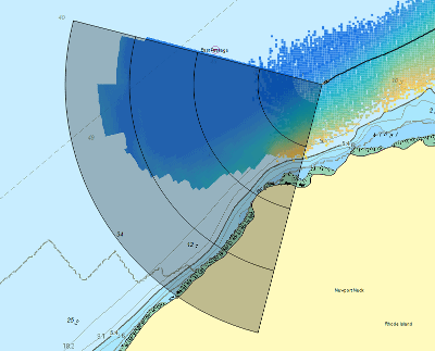 forward facing sonar over charts lhm