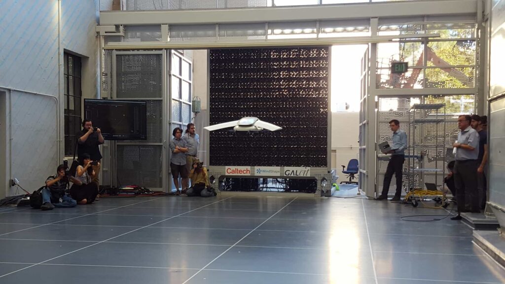 Drone flight testing with wind generator
