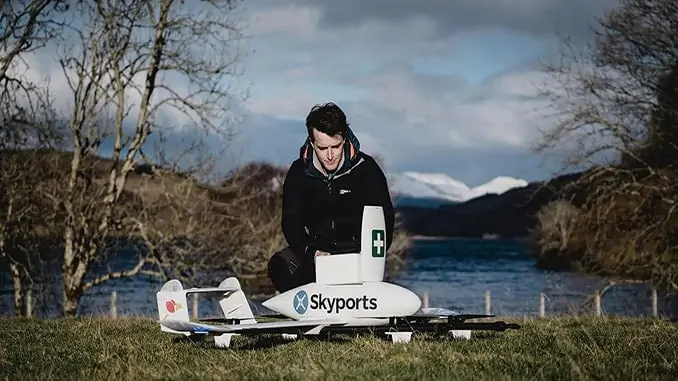 Skyports drone delivery