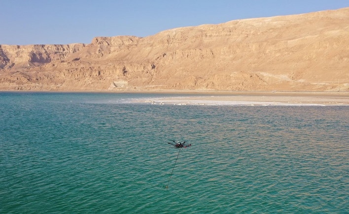 Drone bathymetric survey