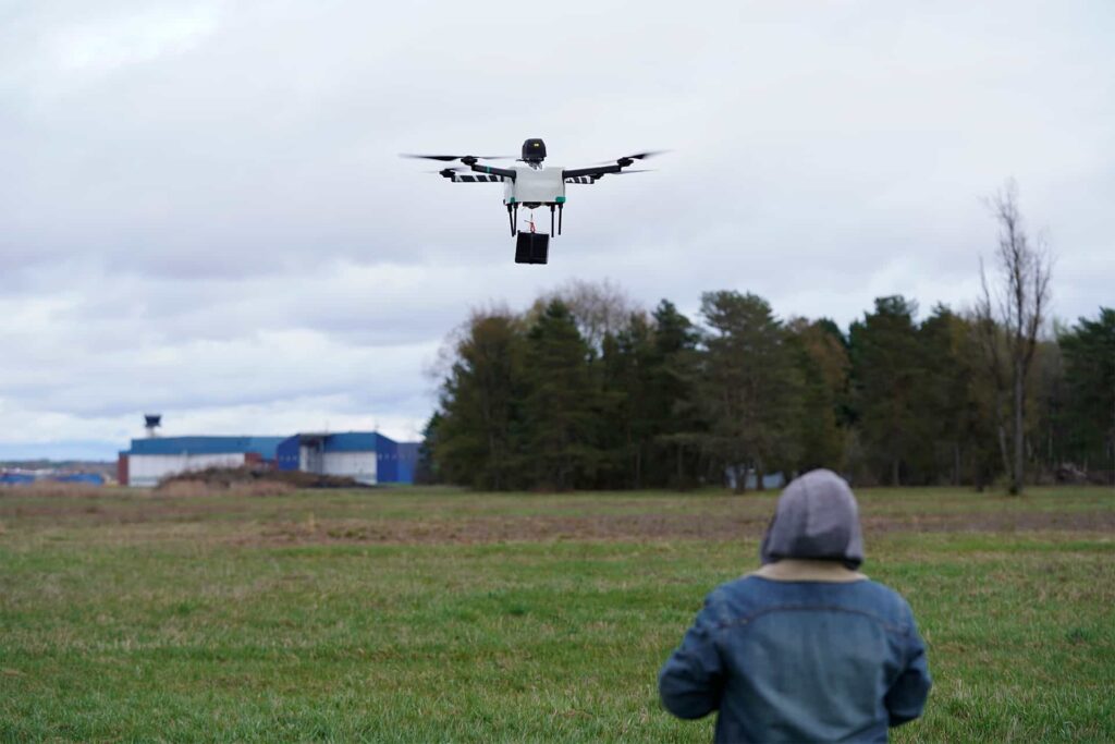 NUAIR drone parachute testing