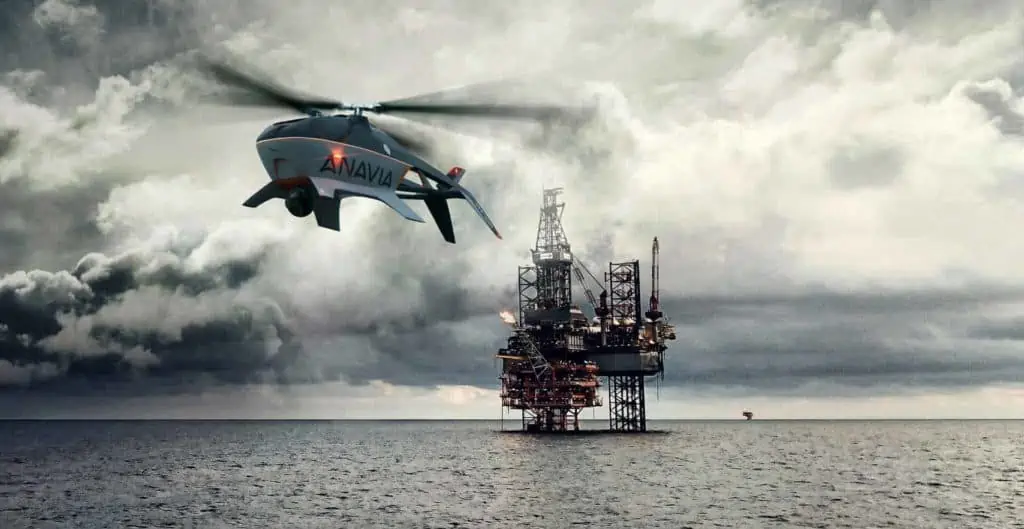Unmanned Helicopter Offshore Inspection by Anavia