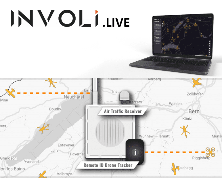 Drone tracking system for air traffic visualization