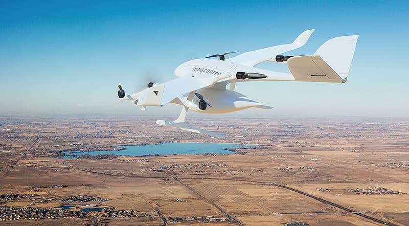 Wingcopter medical delivery drone 
