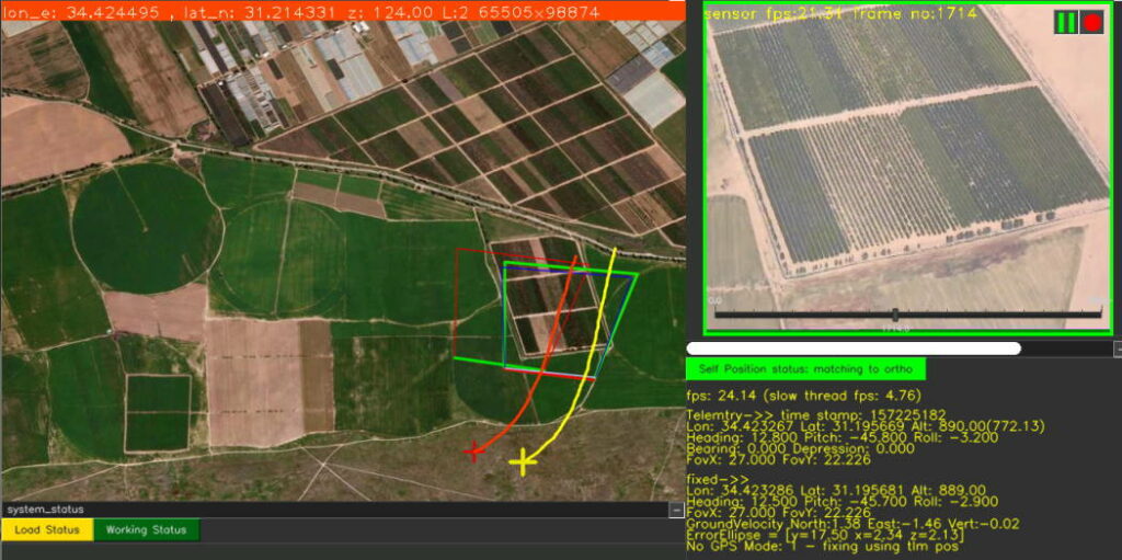 Drone geopositioning software