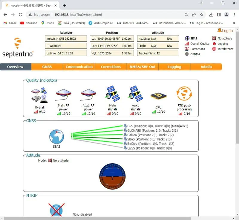Septentrio Browser