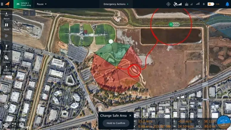 Auterion software with VTOL drone deployment