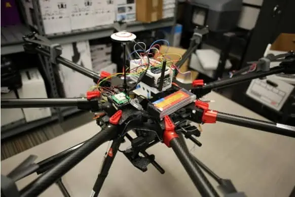 Drone with FT Technologies wind sensor