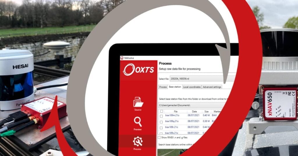OxTS NAVsuite post-processing software