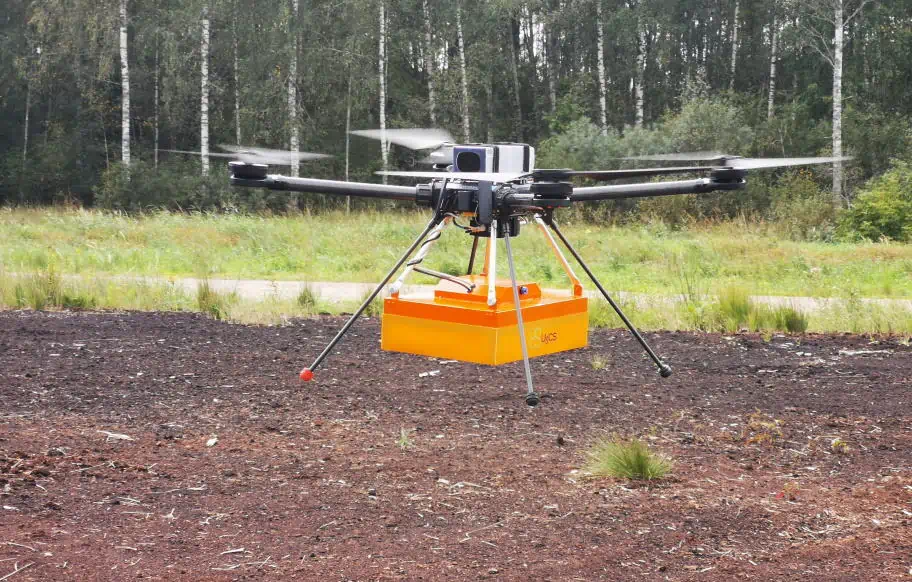 Tundra drone with ground-penetrating radar