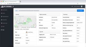 Sky-Drones Cloud drone flight logs