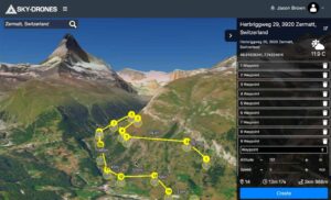 3D drone mission planning