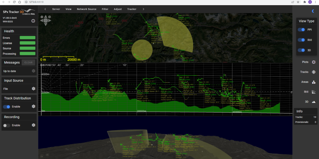 Cambridge Pixel radar tracker