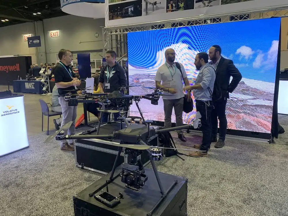 FTA drones on Volatus stand at AUVSI