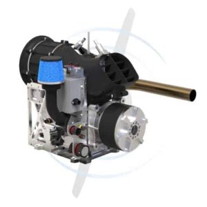 SP-55 FI TS Fuel Injected Single-Cylinder Hybrid Engine for UAV by Sky Power