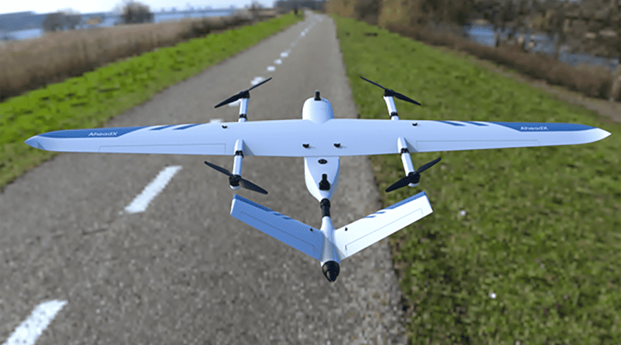 QP530 Hybrid eVTOL Drone Longrange VTOL UAV for surveillance and