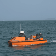 An OceanAlpha M40P Autonomous Survey Vessel is Equipped with Sonar Devices to Study the Chinese White Dolphin Population