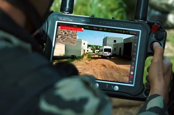 PITBULL is operated via the tablet-based Remote Control Unit (RCU) designed for intuitive Point & Shoot™ operation.