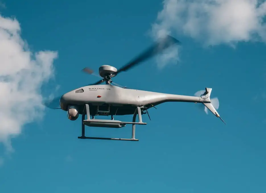 Black Eagle 50E electric unmanned helicopter