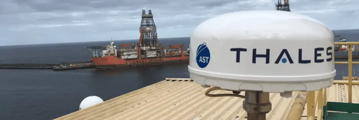 Thales VesseLINK Being Installed on the Oil Rig