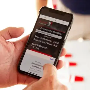 The AlarisPro mobile app