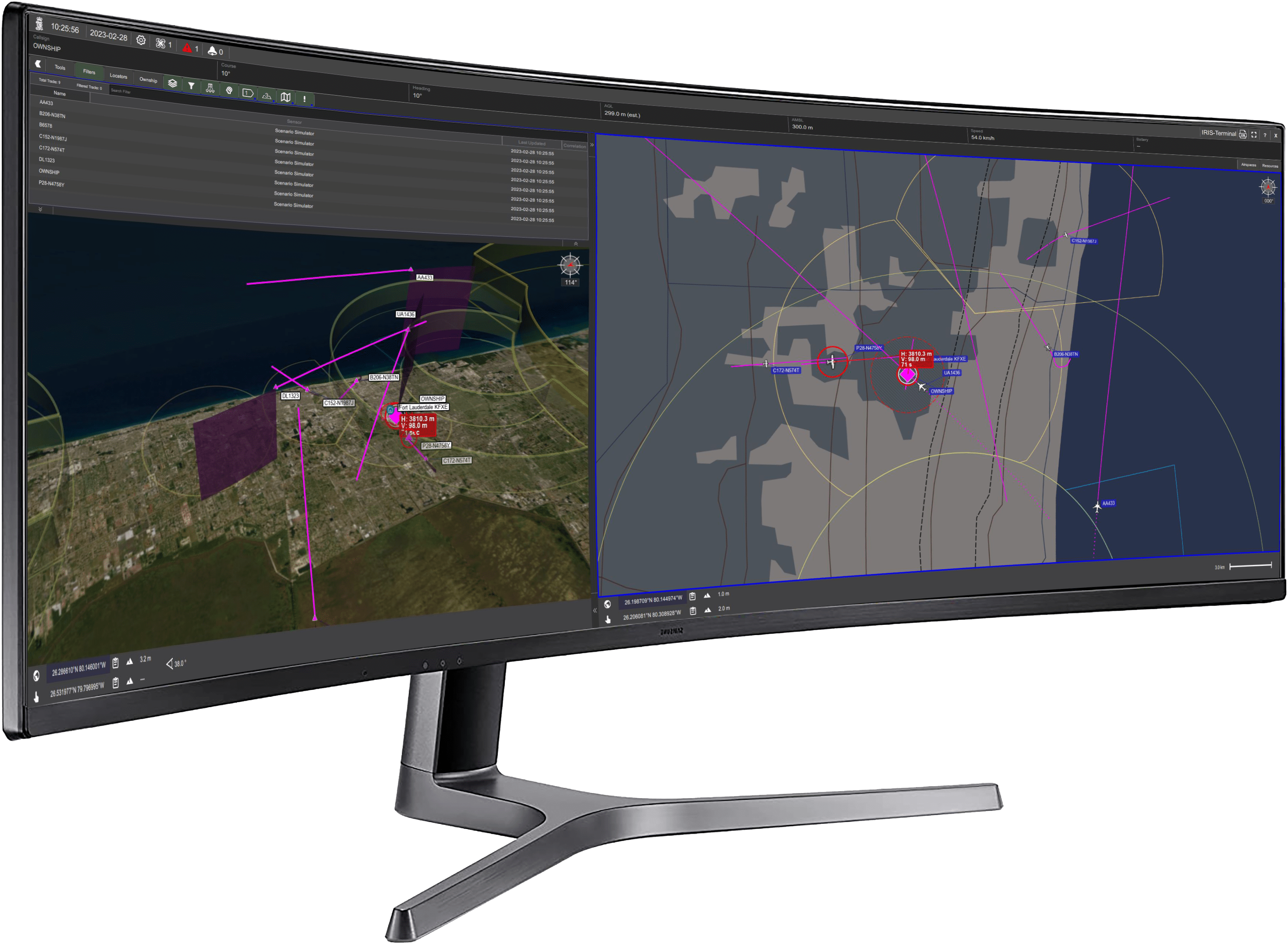 IRIS Terminal Airspace visualization software