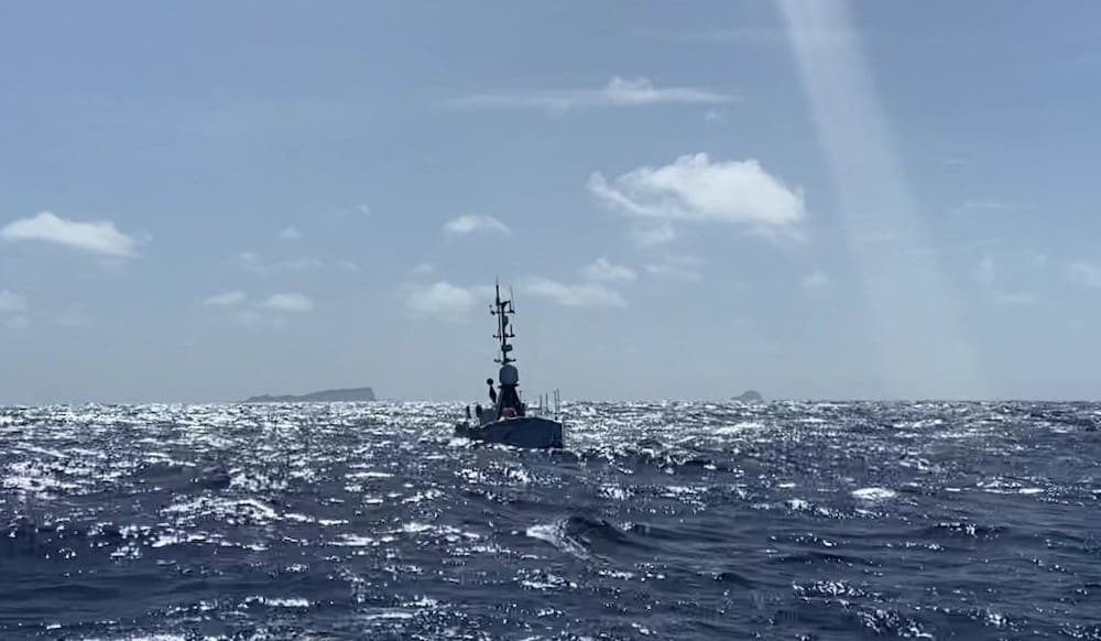 SEA-KIT USV Maxlimer returning from HT-HH caldera in Tonga