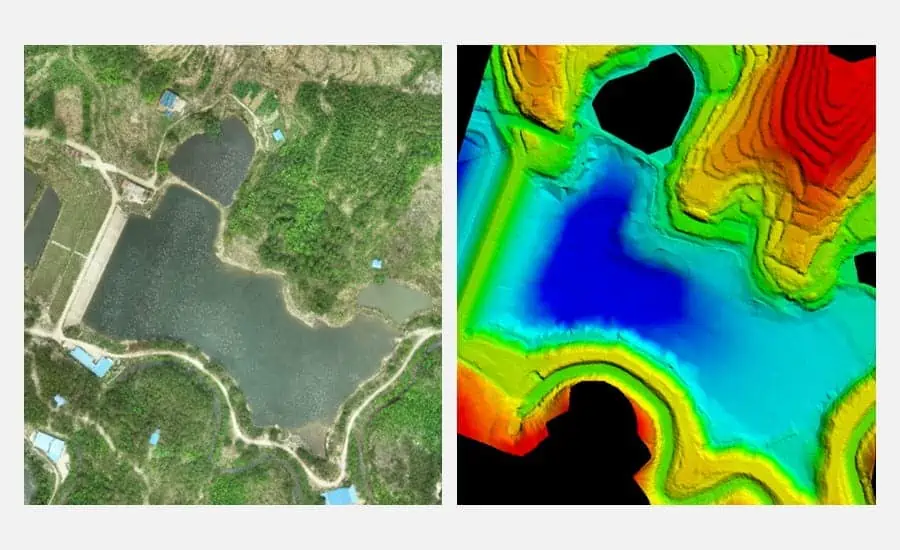 water-reservoir-dom-dem-data-processing-copre-coprocess-software-lidar-scanner-chcnav