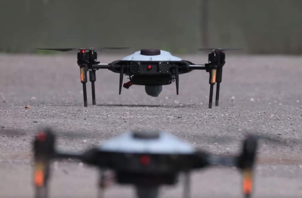 British Army drone swarming