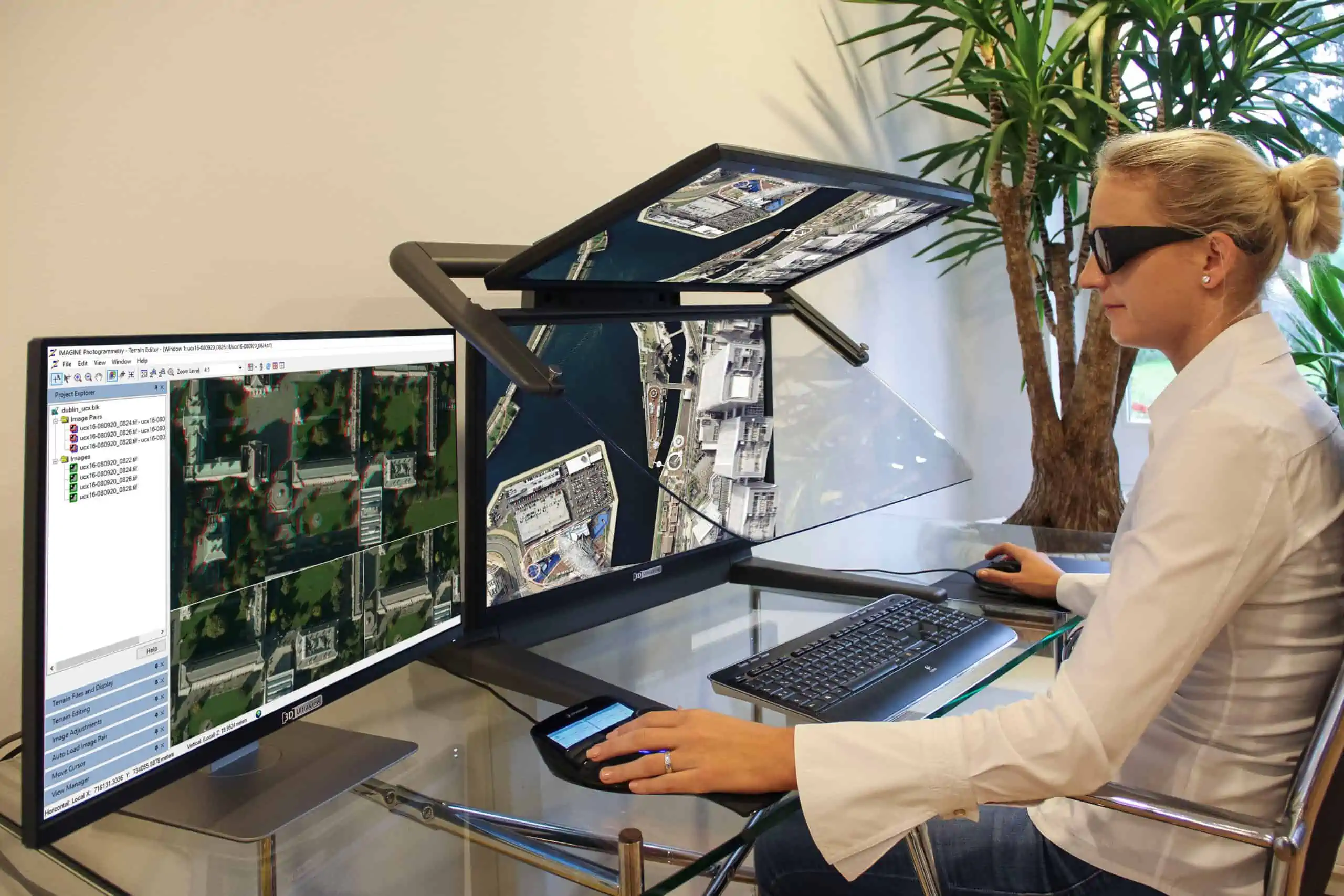 Hexagon Photogrammetry Software Certified for 3D PluraView Stereoscopic Monitors