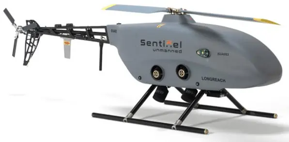 Sentinel Unmanned helicopter with RCV engine