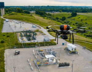 Hydrogen fuel cell powered pipeline inspection drone