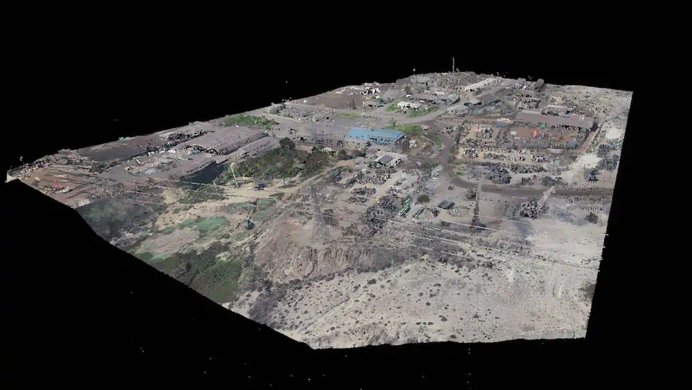 LiDAR pointcloud of the Huasco Pellet Plant, Chile