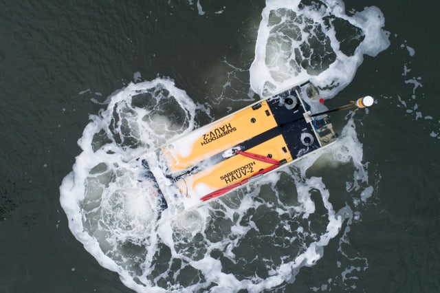 Modus has a fleet of Sabertooth hovering autonomous underwater vehicles (HAUVs)